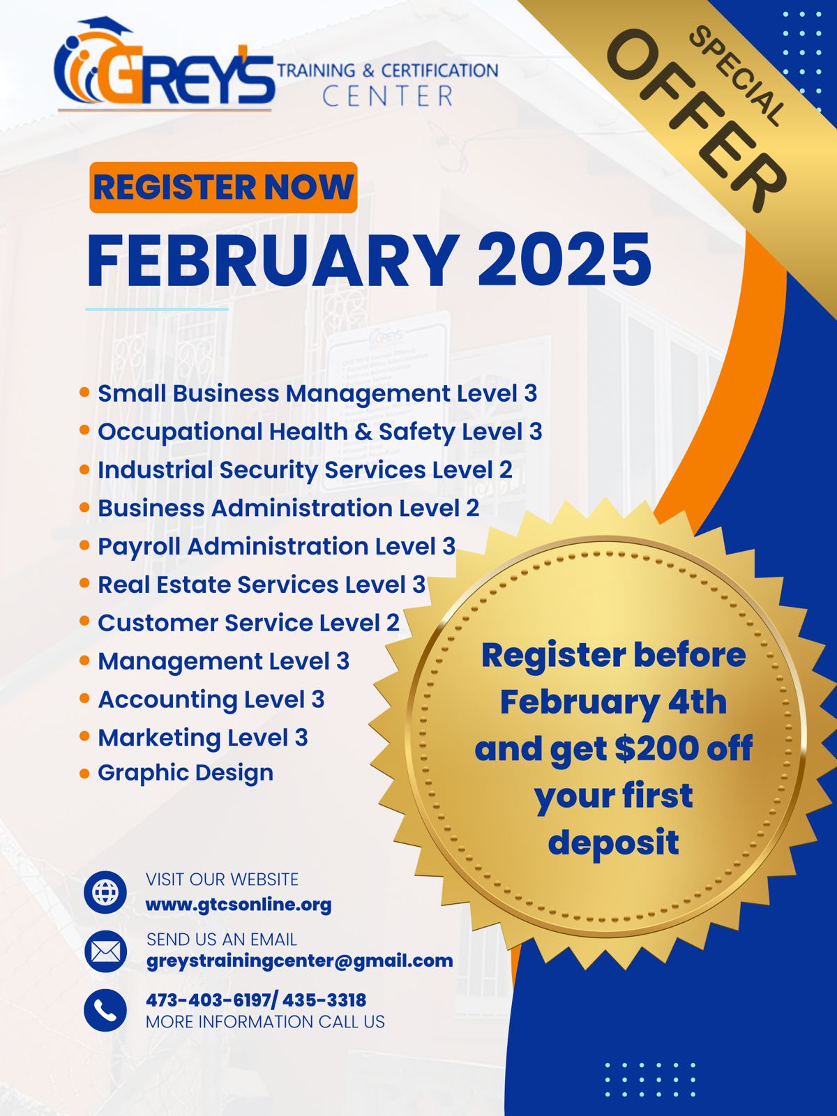 Register Now for Feburary 2025